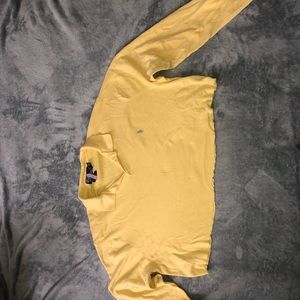 yellow cropped long sleeve
